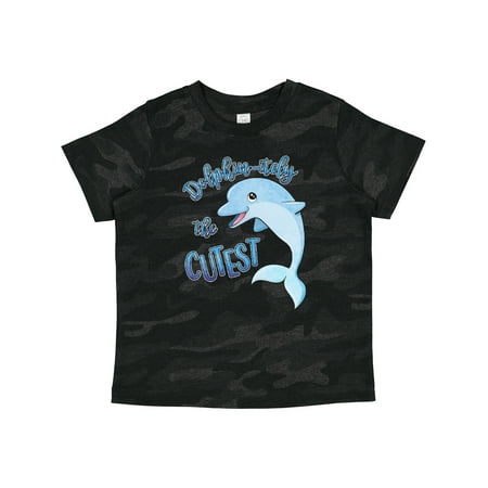 

Inktastic Dolphin-itely the Cutest Gift Toddler Boy or Toddler Girl T-Shirt