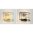 thumbnail image 3 of Modern Minimalist Semicircular Crystal Wall Lamp For Home Decor Study Living Room Bedroom Lighting, 3 of 9