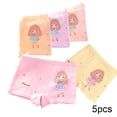 thumbnail image 2 of Esaierr 5PCS Big Kids Toddler Girls Printed Cartoon Underwear Briefs,Big Baby Girls Comfortable Skin-Friendly Soft Shorts,2-13 Years Old Shorts, 2 of 5