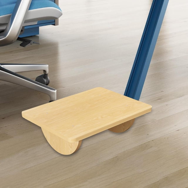 Taburete de madera para pies debajo del escritorio, reposapiés de superficie lisa, accesorio multiusos ancho Pierna del arco talla S Cola Reposapiés debajo del escritorio