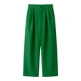 thumbnail image 3 of Women's Work Pants Stretchy 7/8 Ankle Dress Pants for Women Business Casual Tapered Slacks for Teacher, Golf, Travel Z01 Green XL, 3 of 4