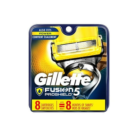 Gillette Fusion Proshield Cartridges, 8 Ct + Eyebrow Ruler