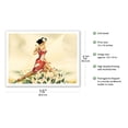 thumbnail image 2 of Woman (Wahine) in Red - Outrigger Canoe (Wa’a) - Vintage Hawaiian Airbrush Art by Gill c.1930s - Bamboo Fine Art 290gsm Paper (Unframed) 12x16in, 2 of 4