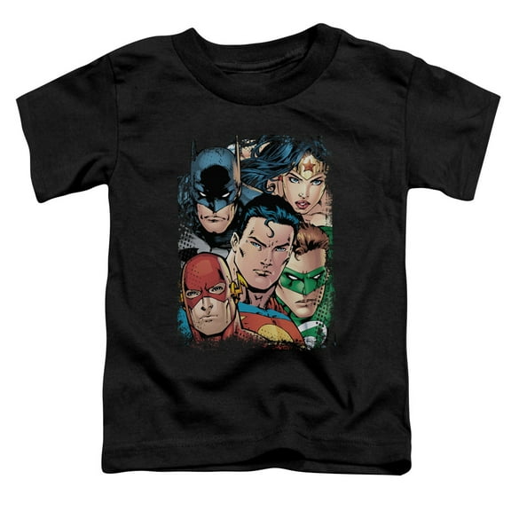 Jla - Up Close And Personal - Toddler Short Sleeve Shirt - 2T