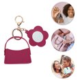 thumbnail image 4 of Unique Bargains 1 Pc Handbag Charms Keychains Durable Flower Mirror Bag Accessories Rose Red, 4 of 6