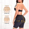 thumbnail image 4 of Braguitas de control sin costuras para mujer con fajas removibles y acolchado alto, 4 of 5