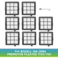 thumbnail image 2 of 8 filtros HEPA para aspiradora Bissell 1154 116 Accesorios de repuesto Filtro lavable, 2 of 5