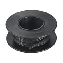 Uxcell 30AWG Silicone Ribbon Cable 2Pin 30 Gauge Flat Cable Flexible Silicone Wire 3m/9.8ft Black Tinned Copper Wire