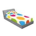 thumbnail image 2 of Ambesonne Abstract Fitted Sheet & Pillow Sham Set, Colorful Round Forms, Twin, Multicolor, 2 of 2