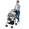 thumbnail image 4 of Dapmiu Pet Stroller with Removable Carrier,8KG Capacity Dog & Cat Stroller,Foldable with 360 Wheels & Safety Belt - Breathable Mesh,Large Storage Basket,Ideal for Walking,Shopping, and Travel, 4 of 8