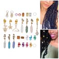 thumbnail image 3 of Dreadlocks Jewelry, Various Shapes Hair Jewelry Rings Alloy Easy Wearing 129pcs Exquisite  for Daily Use, 3 of 8
