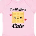 thumbnail image 4 of Inktastic Waffle Pun Im Waffle-y Cute Girls Baby Bodysuit, 4 of 5