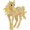 gold, variant on 3.8 * 3.7cm Horse Brooches Pins For Women Men Animal Brooch