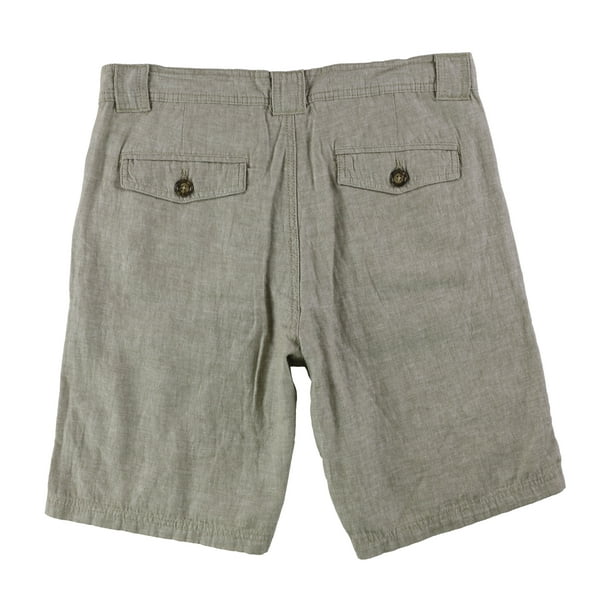 Tasso Elba Mens Lino Blend Casual Cargo Shorts Marron 36 Tasso Elba Carga Bodega Aurrera en linea
