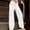 White, variant on Wide Leg Cargo Long Sweatpants for Women, Solid Drawstring Waist Casual Trousers with Multiple Pockets White