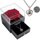 thumbnail image 1 of Preserved Real Rose With Love You Necklace In 100 Languages Gift Set, 1 of 4
