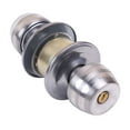 thumbnail image 4 of GOOHOCHY Silver Door Knob Lock 1Set for Bedroom Interior Doors Easy Installation, 4 of 8