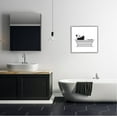 thumbnail image 2 of Stupell Industries Panda Bear Bathing Claw Foot Tub Graphic Art Gray Framed Art Print Wall Art, Design by Annalisa Latella, 2 of 7