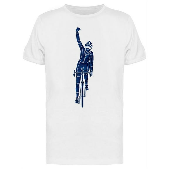 Bicycle Riding Winner T-Shirt Men -Image by Shutterstock, Male Medium