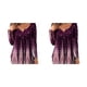 thumbnail image 3 of Minnieouse Camisa de mujer Poliéster Cuello en V Estampado de flores Transpirable Lavable Blusa de manga larga Interior Exterior Compras Camisas Type9 NO9, 3 of 6
