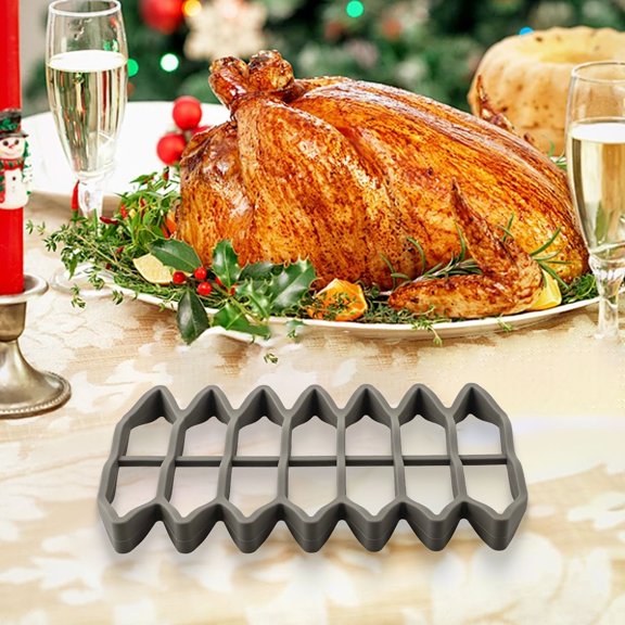 Silicone Roasting Racks Easy-Clean Cooling Rack For Cooking Baking Gray YIWEI