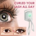 thumbnail image 2 of ASKITO Heated Eyelash Curler with USB, Fast Heat up & 24H Long-Lasting,Rechargeable Electric Lash Curlers,Temperature Control, Safe Anti-Burn Quick Natural Curling Eye Lashes,White, 2 of 8