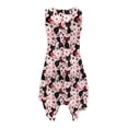 thumbnail image 5 of FUIALDOLG Women's Black Cats Dress Womens Ruffle A-line Flowy Midi Dress Lady Round Neck Sleeveless Sundress Beach Long Dresses Love Hearts Pattern Skirt Valentines Costume,S, 5 of 7