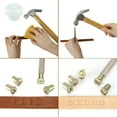 thumbnail image 2 of 26pcs Alphabet Letter Seal Metal Punching DIY Handmade Leather Craft Tool Kit, 2 of 11