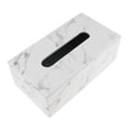 thumbnail image 1 of Soporte para caja de pañuelos de cuero PU BLESIY Dispensador de Bombeo con soporte para Servilletas rectangulares, 1 of 8