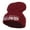 Maroon, variant on Have a Bootiful Halloween Embroidered Beanie - Dk Grey OSFM