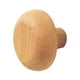thumbnail image 3 of Percha de madera para armario con gancho de madera para montar en la pared, percha decorativa rústica, percha de madera para sala de estar, hogar, redondo, 3 of 9
