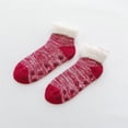 thumbnail image 2 of Gkeoshab Womens Socks Women's Winter Thickened Plush Fleece Short Socks, Non-Slip Grip Bottom, Warm Cozy Floor Socks for Indoor Home Relaxation No Show Socks Womens Pilates Socks, 2 of 3