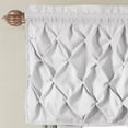 thumbnail image 2 of VCNY Home Carmen White Solid Color Rod Pocket Light-Filtering Curtain Valance, 60" x 20", 2 of 5