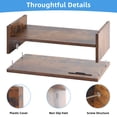 thumbnail image 3 of Soporte para monitor Marbrasse, 42 cm, 2 niveles, con estante para impresora, estilo vintage, 3 of 6