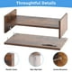 thumbnail image 3 of Soporte para monitor Marbrasse, 42 cm, 2 niveles, con estante para impresora, estilo vintage, 3 of 6