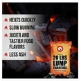 thumbnail image 7 of Jumbo Lump Grilling Charcoal - Natural Hand Selected Large Pcs - Dust Packing & Storage - USA BBQ and - Premium Restaurant Grade Barbeque Coals (20 lbs) (20 lbs), 7 of 7