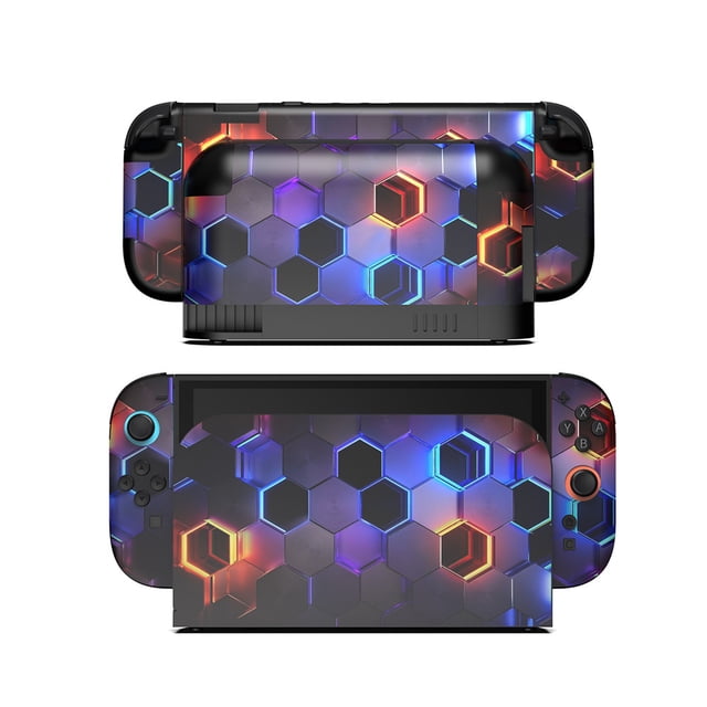 Nintendo Switch 2 Decorative Skin (Horn Grip Design) - Full-Body Protective Vinyl Decal for NS2 Console & Joy-Cons, Scratch-Resistant, Easy to Apply/Remove, Custom Colorful Stickers for Switch 2