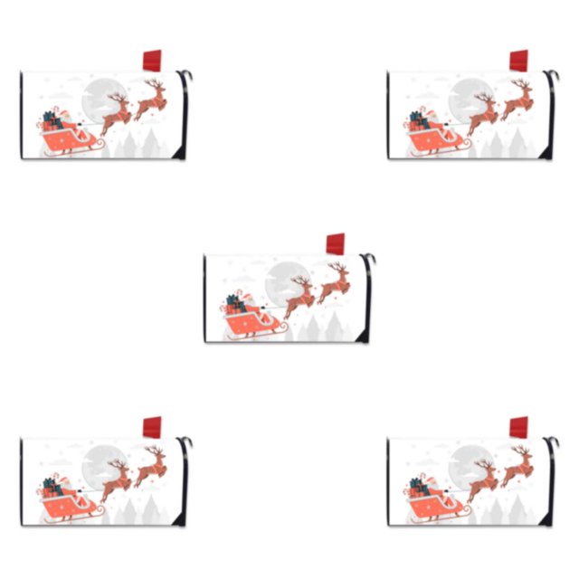 Guardoinrt Weather-resistant And Robust Spring Mailbox Cover Mail In Style Vivid Print YTYH2309091 5Set