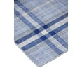 thumbnail image 3 of Jens Eco-Friendly PET Dhurrie, Navy/Sky Blue/White, 2ft x 3ft Accent Rug, 3 of 7