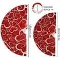 thumbnail image 3 of Valentines Love Hearts Tree Skirt, Seasonal Tree Mat Holiday Party Supplies Ornaments Indoor Outdoor Decorations for Tabletop Trees 35.4 Inches, 3 of 6