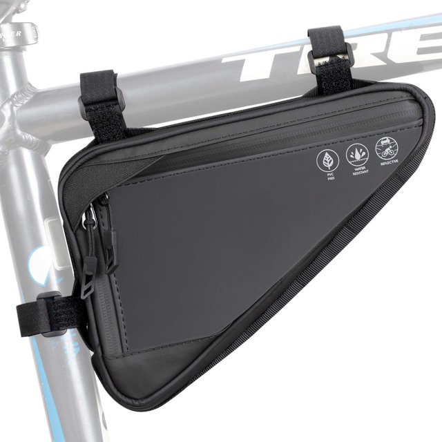 Bolsa de almacenamiento para cuadro de bicicleta WOTOW, resistente al agua, reflectante, 2 litros