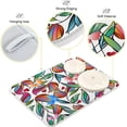 thumbnail image 4 of SKYSONIC Dish Drying Mat for Kitchen Counter Flowers and Butterflies Eco Friendly Drying Mat - Easy to Clean Heat Resistant Dish Mat - 18x24, 4 of 6