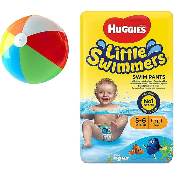 Medium Disposable Swim Diapers 11-Count Inflatable Pool 3 