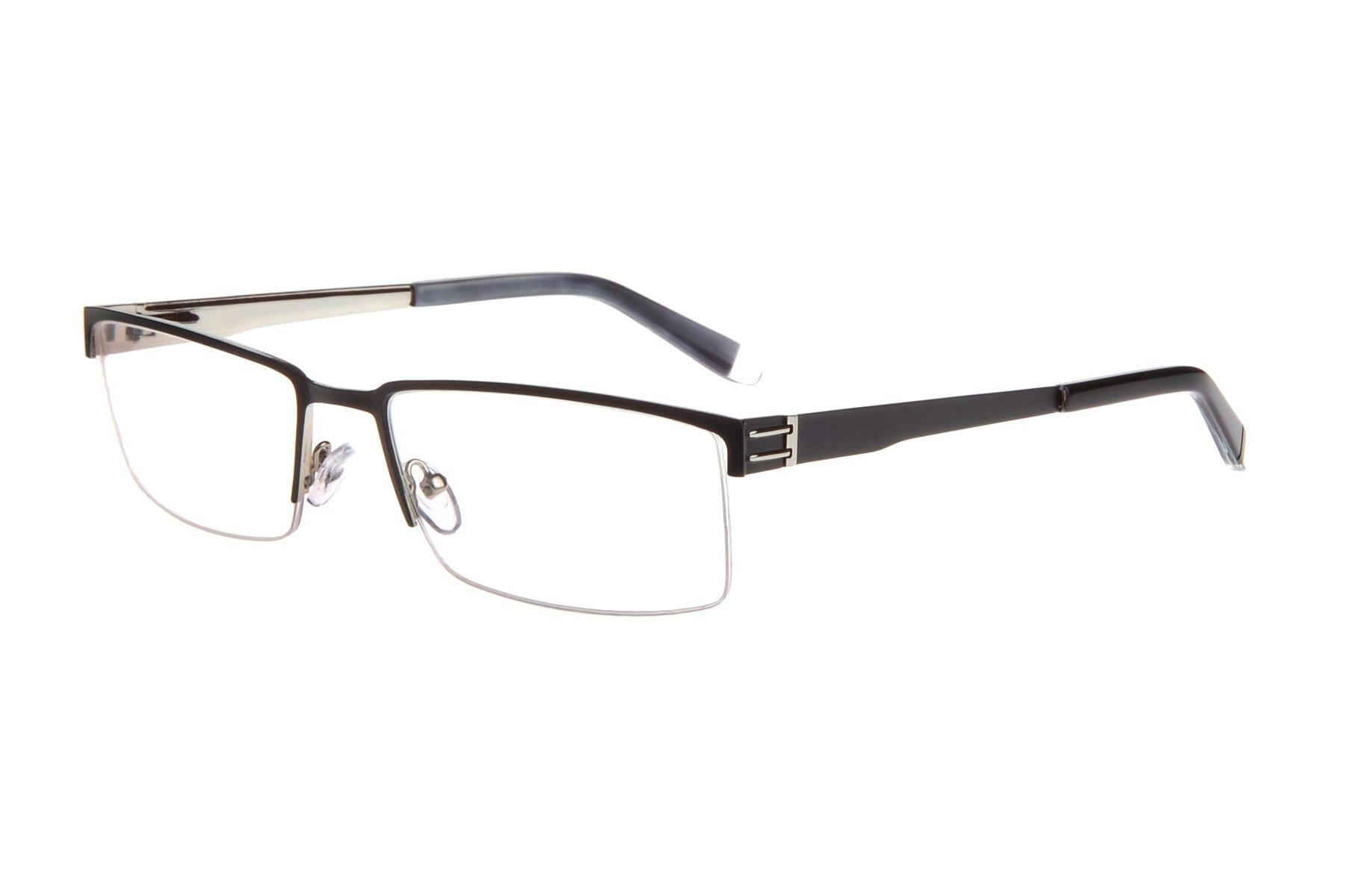 New Wide Guyz Black & Silver JIMMY Eyeglass 59/18/150 for  display picture 1