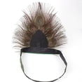 thumbnail image 2 of Jiibva Boho Peacock Feather Headdress - Fluffy Feather Hair Fascinator Hat for Carnival Halloween Party, 2 of 7