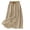 A342-Khaki, variant on Sokhug Midi Skirt for Women Cotton Blend Elastic Waist Drawstring Casual Flowy A Line Skirt with Pockets