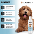 thumbnail image 3 of Puppy Shampoo & Conditioner | Made in USA | Clean Ingredients | Tear Free | Best Shampoo for Puppies | Sensitive & Itchy Skin Wash | Oatmeal Bathing | Tearless, Ocean Breeze, 8oz [We Love Doodles], 3 of 7