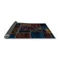 thumbnail image 2 of Ahgly Company Indoor Round Patchwork Light Blue Transitional Area Rugs, 4' Round, 2 of 4