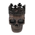 thumbnail image 2 of Trituradora de molinillo para fumar, especias, tabaco, hierbas, metal, calavera, 3 capas (canela), 2 of 9