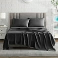 thumbnail image 3 of American Home Collection Brushed Microfiber Sheet Set, Deep Pocket Extra Soft Sheets & Pillowcase Set, 3 Pieces, Twin, Dark Gray, 3 of 6